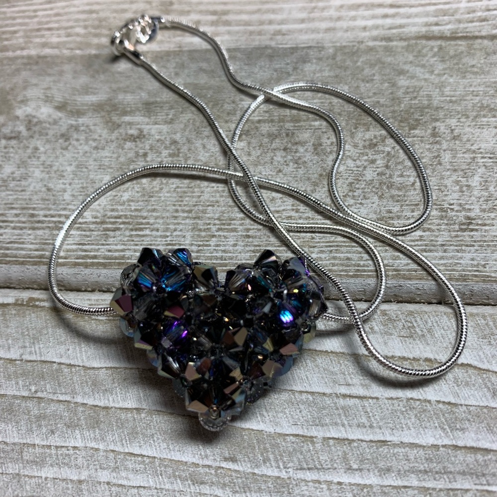Handmade Swarovski Crystal ❤️ Heart Necklace